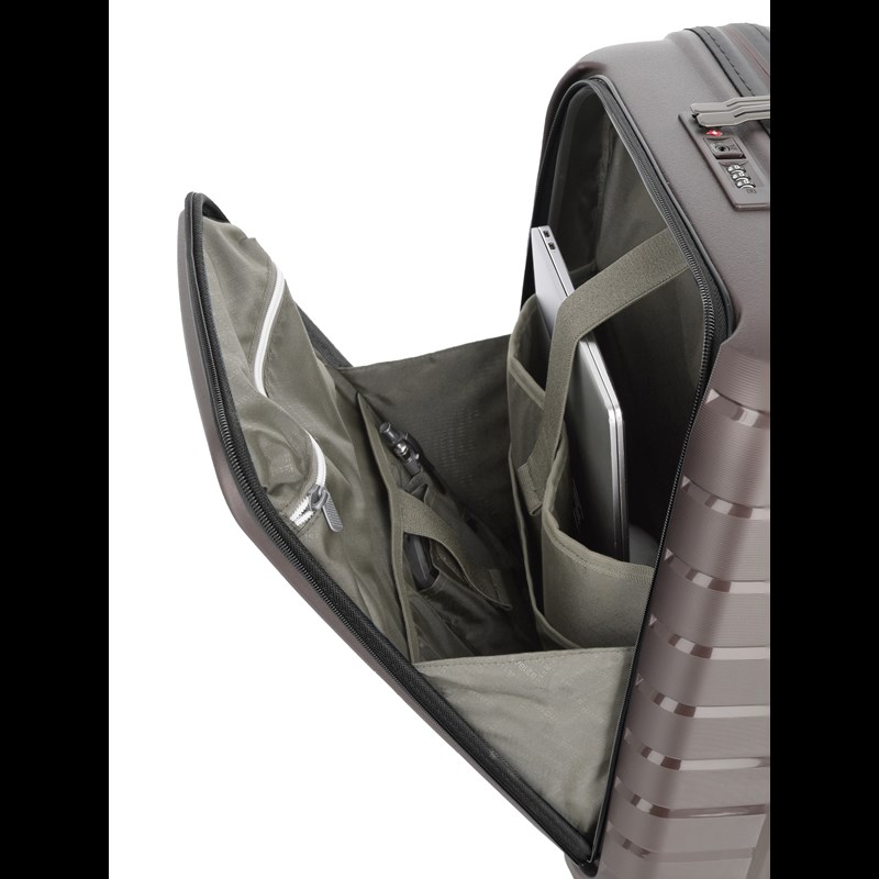 travelite Kuffert Airbase med frontlomme Brun 55 Cm 6