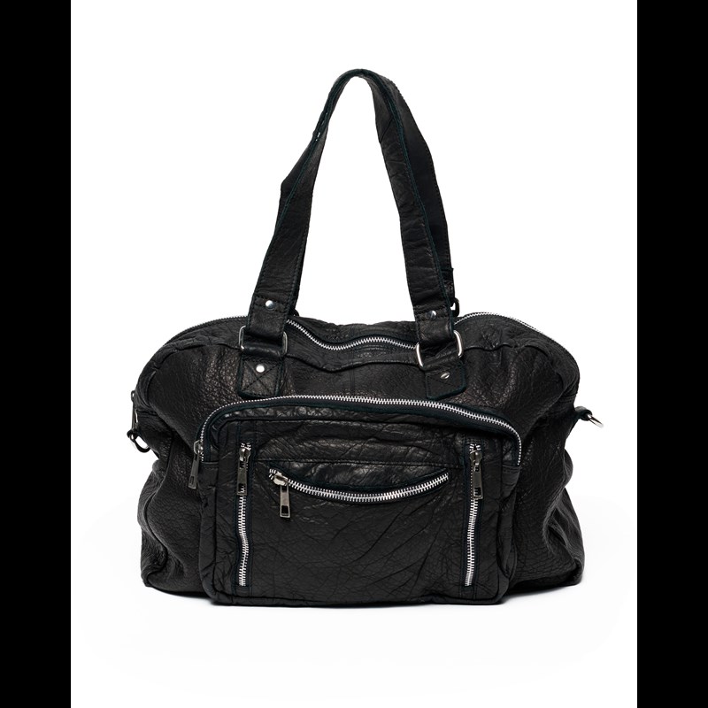 Núnoo Skuldertaske Mille Washed Sort 1