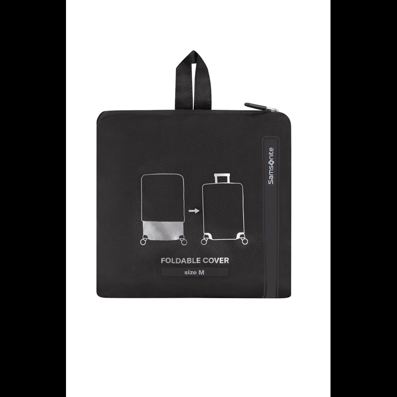 Samsonite Kuffert Cover Sort Str M 1