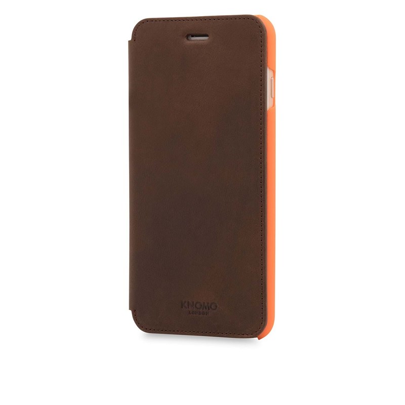 Knomo Mobilcover Leather Brun iPhone 6+/6S+/7+/8+ 1