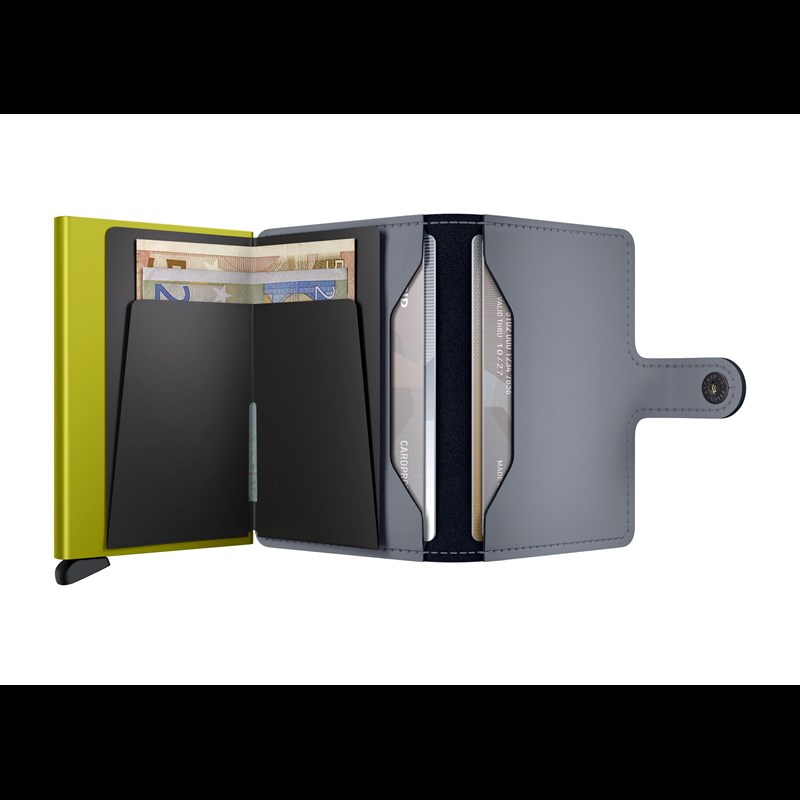 Secrid Miniwallet Matte Grå/gul 3