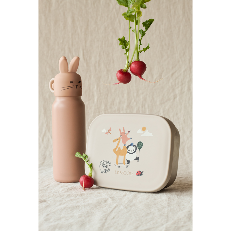 LIEWOOD Dricksflaska Falk Rabbit Rosa 4