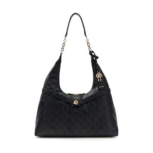 Guess Axelväska Ella logo hobo Svart
