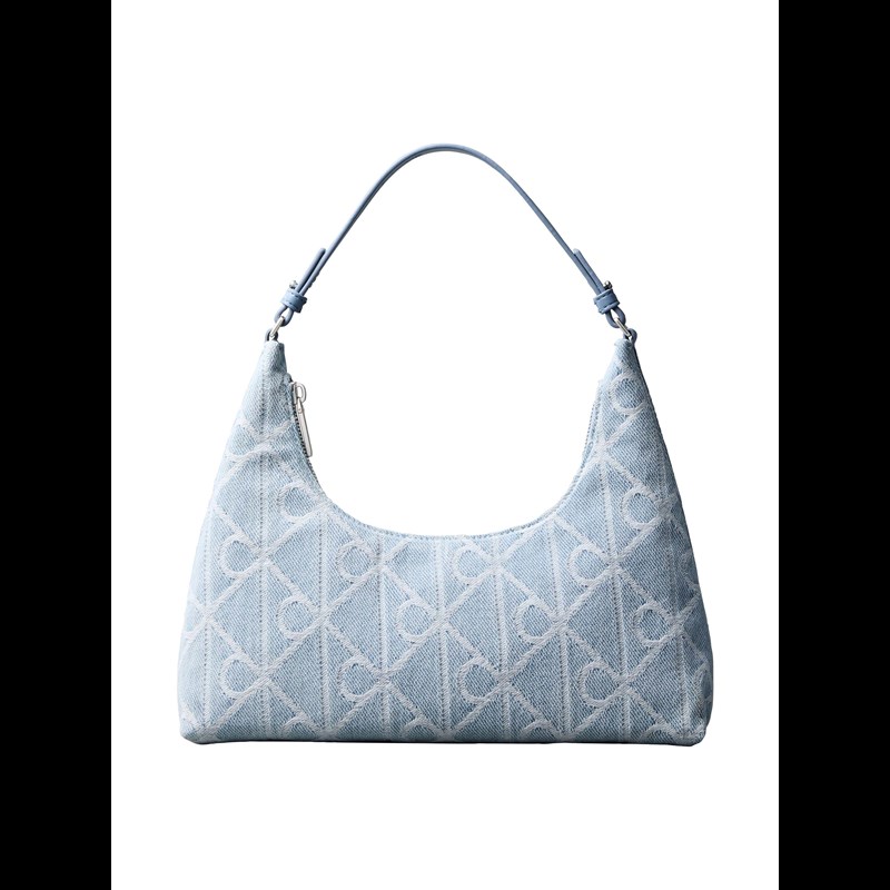 Calvin Klein Skuldertaske Emblem Denim Lyseblå 1
