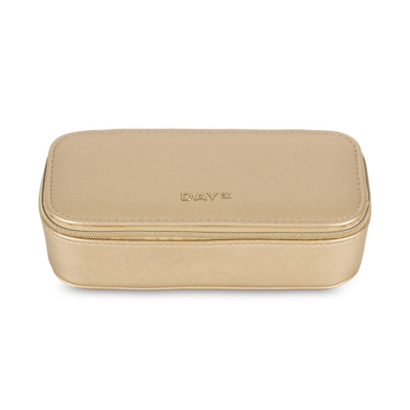 DAY ET Brille Etui Day Saffiano Zip  Guld 1