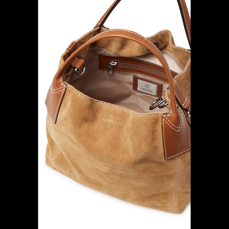 Saddler Totebag Mini Inés Cognac 5