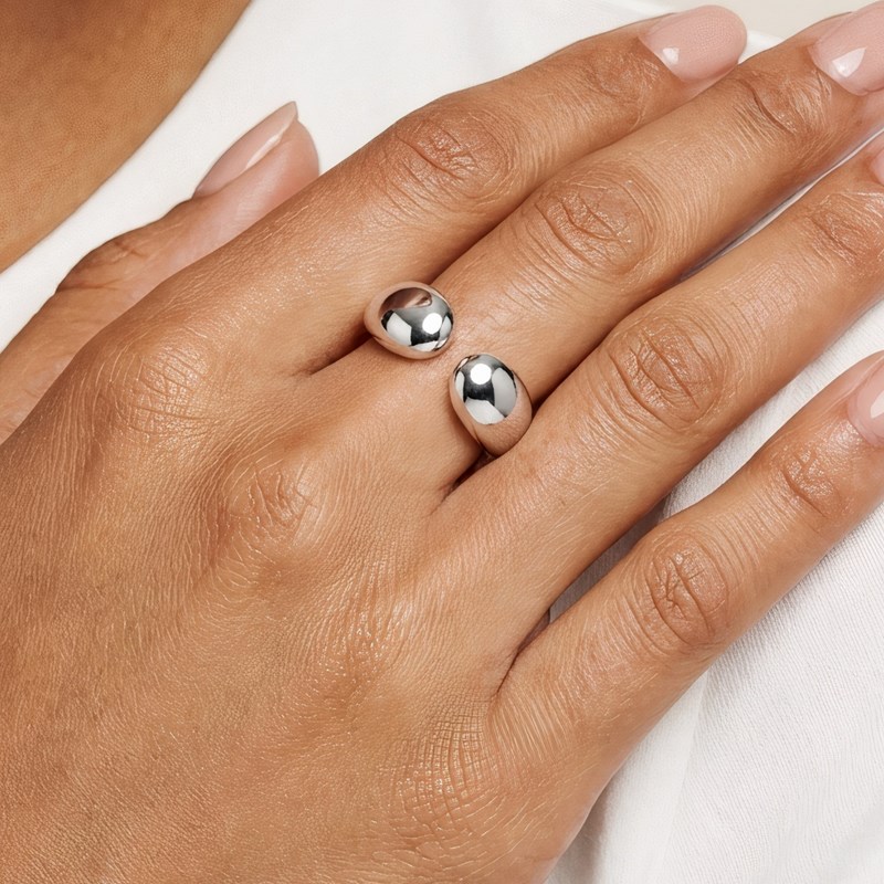 Winther Studio Ring Simple Goccia Sølv 2