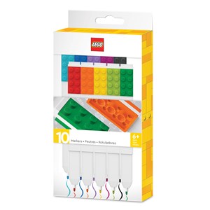 LEGO Bags Markers 10 st. Röv färger
