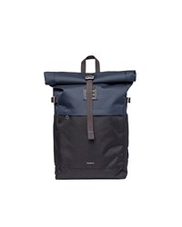Sandqvist Ryggsäck Icon Rolltop M Svart/Marinblå 14" 1