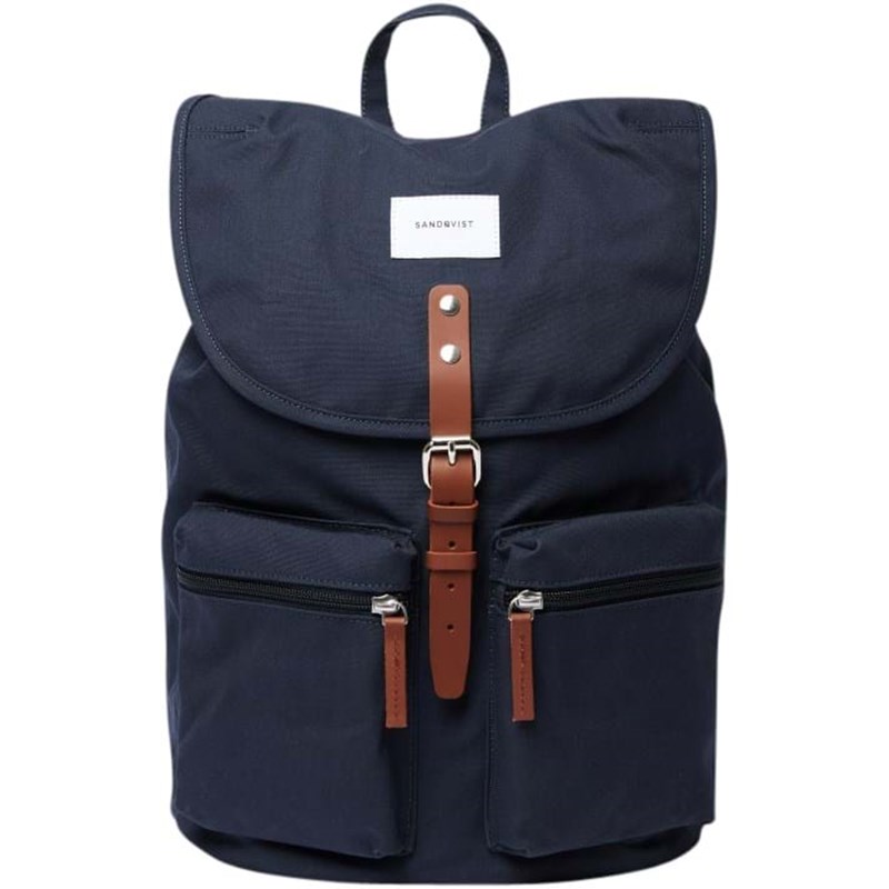 Sandqvist Rygsæk Roald Navy/Cognac 15" 1