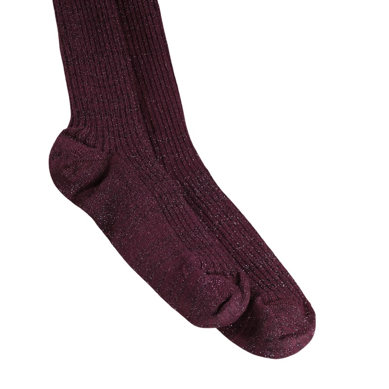 Molo Strumpbyxor Glitter Rib Bordeaux Str. 74-80 2