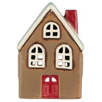 Ib Laursen Ljusstake Hus Stillenat Brun/röd 1