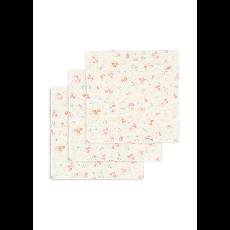 Konges Sløjd Tygblöja Muslin 3-pack Nonoka Vit 1