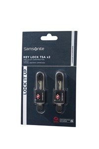 Samsonite TSA Kabellås -2 stk m/nøgle Sort 1