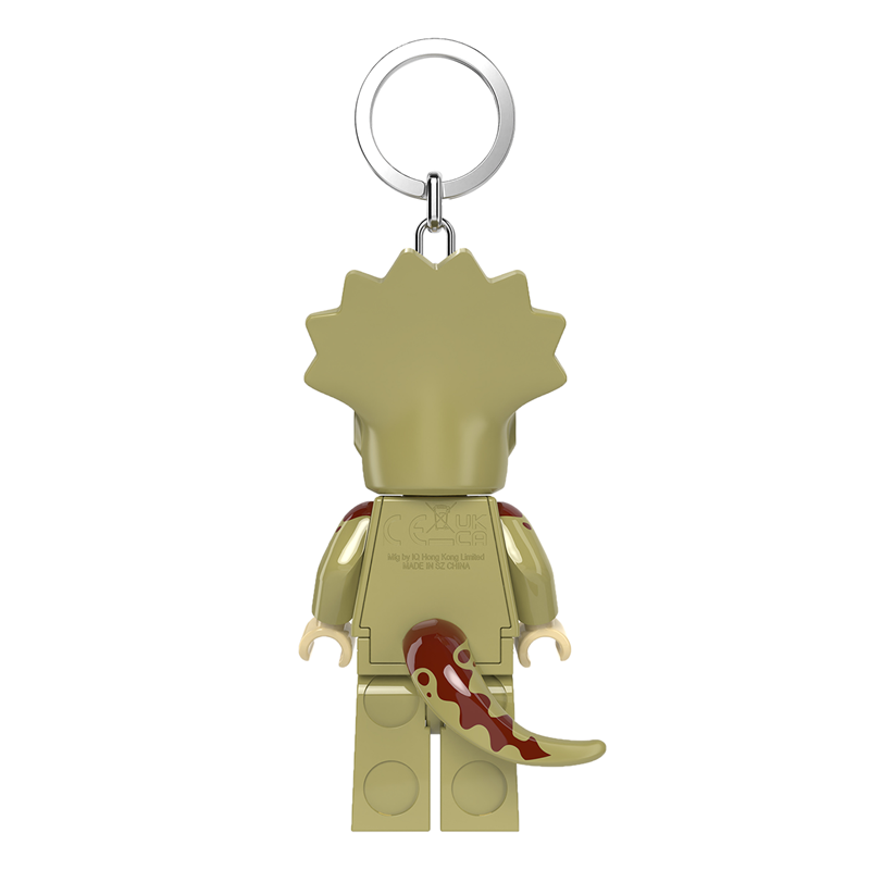 LEGO Tilbehør Bag Charm Triceratops Costume Grøn/grå 3