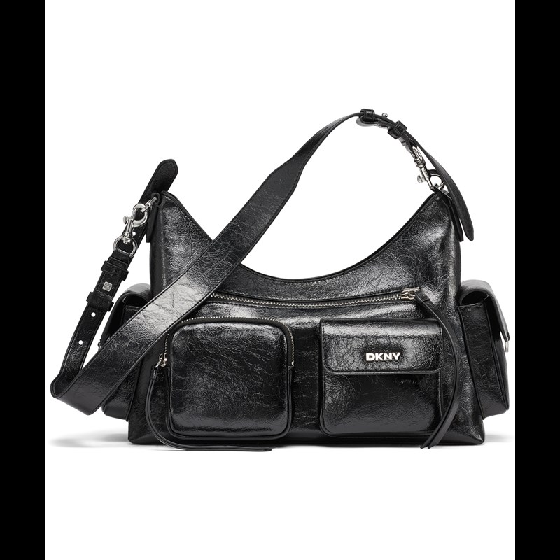DKNY Axelväska Freda Svart/Silver 1