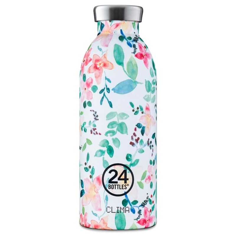 24Bottles Termoflaske Clima Bottle  Hvid blomst 1