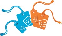 Go Travel Bagagetaggar Blå/Orange 1