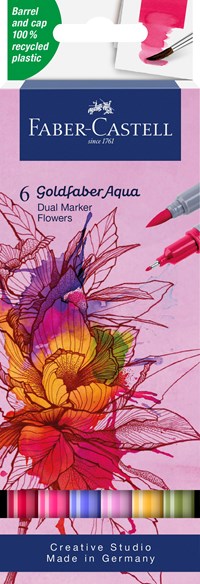 Faber-Castell Tuscher Dual Flower 6 st. Multi 1