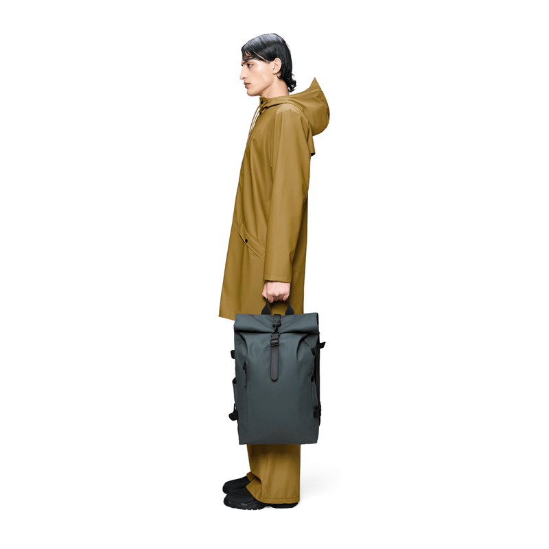 RAINS Rygsæk Rolltop L W3 M. Grå 2