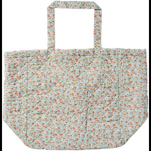Ib Laursen Shopper Quiltet Blå Blomst