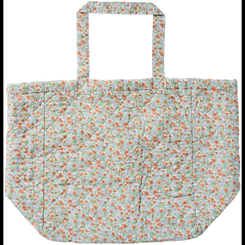 Ib Laursen Shopper Quiltet Blå blomma 1