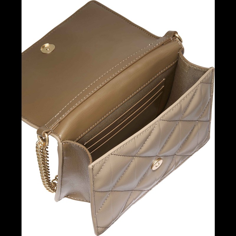 Calvin Klein Skuldertaske Quilted Emblem Brun 3