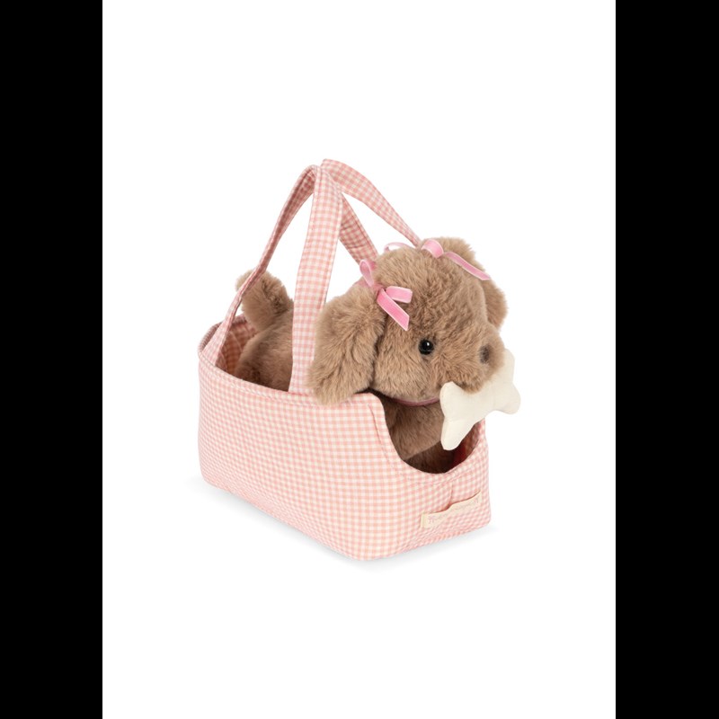 Konges Sløjd Bamsehund Maude Pink Check Rosa 1