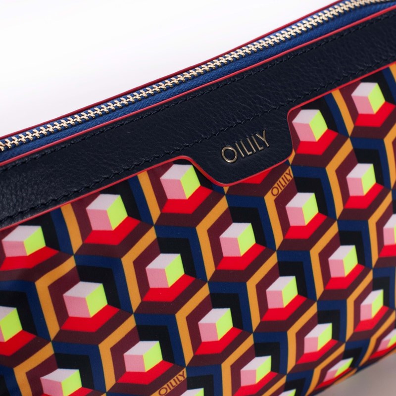 Oilily Skuldertaske XS Blå/mønster 3