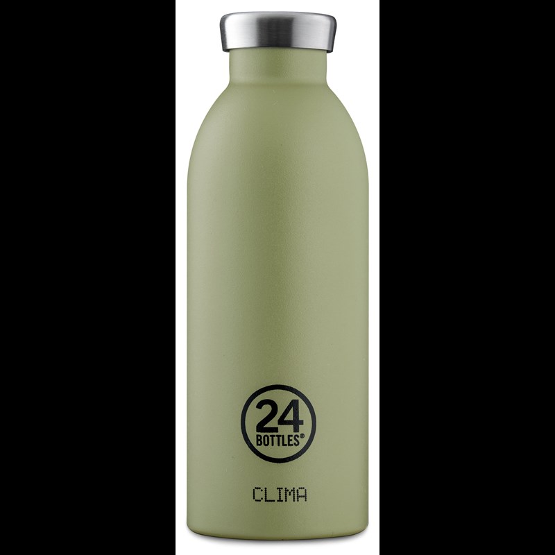24Bottles Termoflaske Clima Bottle Sage Oliven 1