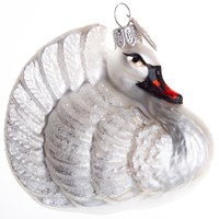 Brink Nordic Julekugle Svane Far Hvid 1