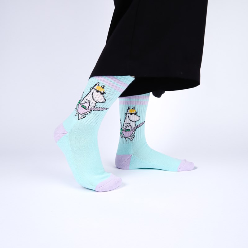 Nordic Buddies Damstrumpor Mumin Retro Turkos Str. 38-42 2
