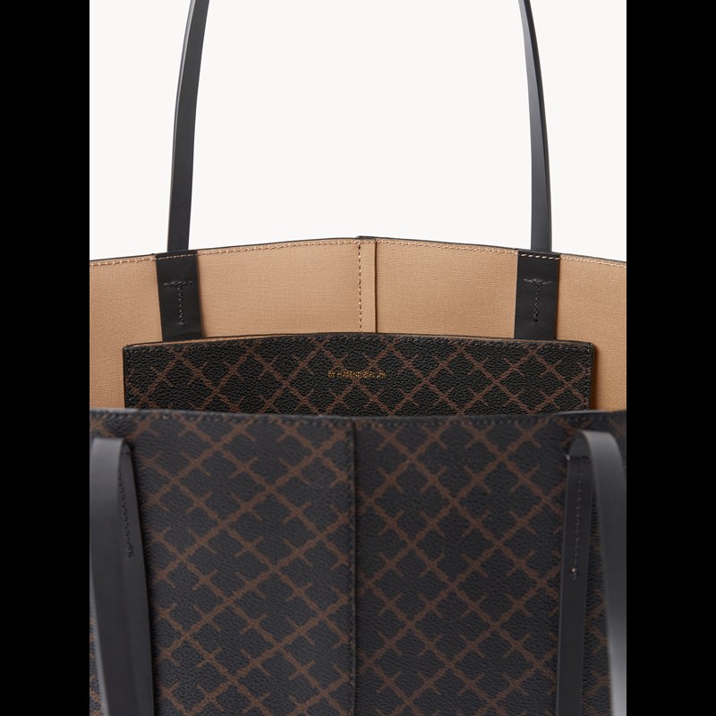 By Malene Birger Shopper Abi Svart/Brun 3
