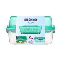 Sistema Madkasse Lunch Stack Square Grøn 1