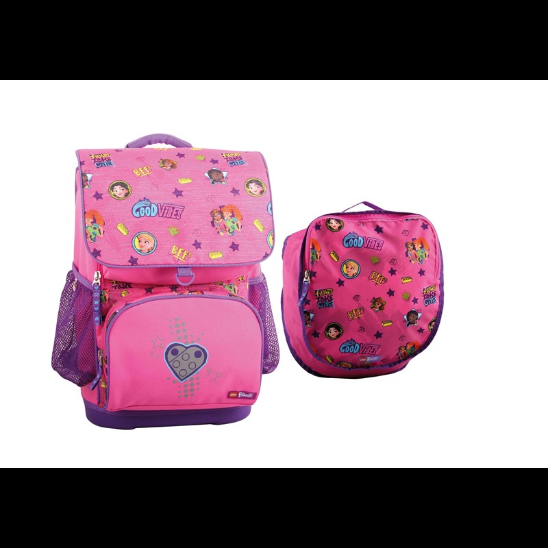 LEGO Bags Skoletaske Optimo Friends  Pink mønstret 1