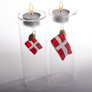 Brink Nordic Julekugle Dannebrog Rød/Hvid alt image
