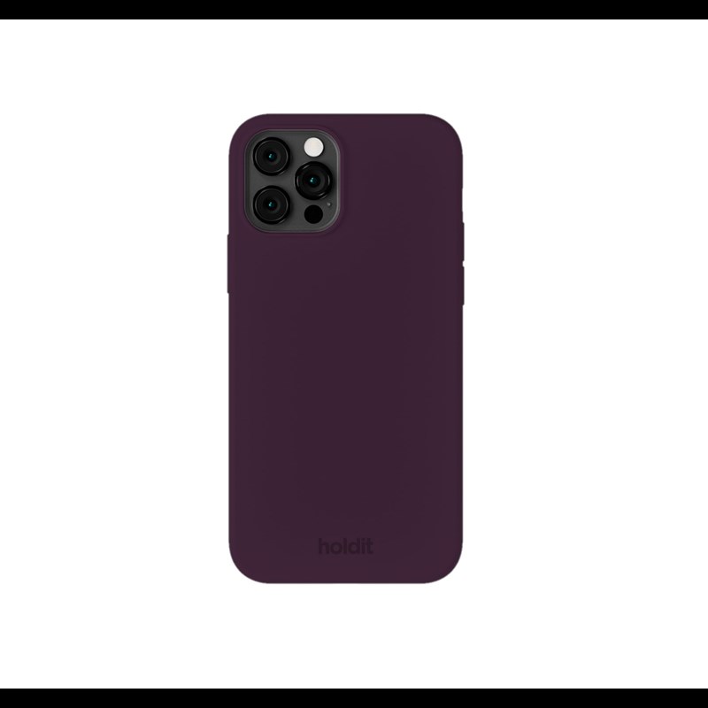 Holdit Mobilcover Deep Plum Blomme iPhone 12/12 Pro 1