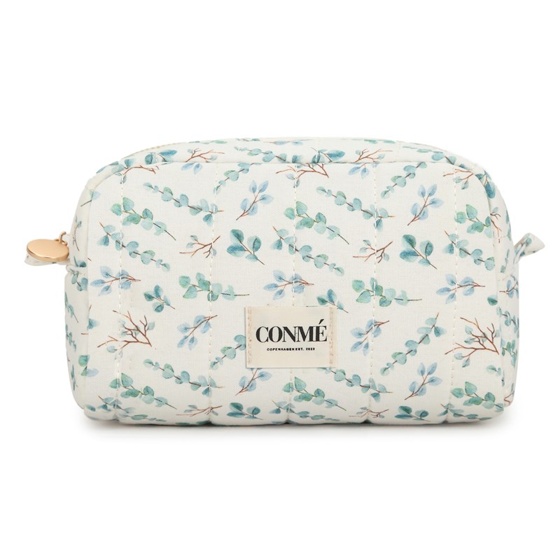 Conmé Toilettaske lille eucalyptus Grøn mønster 1