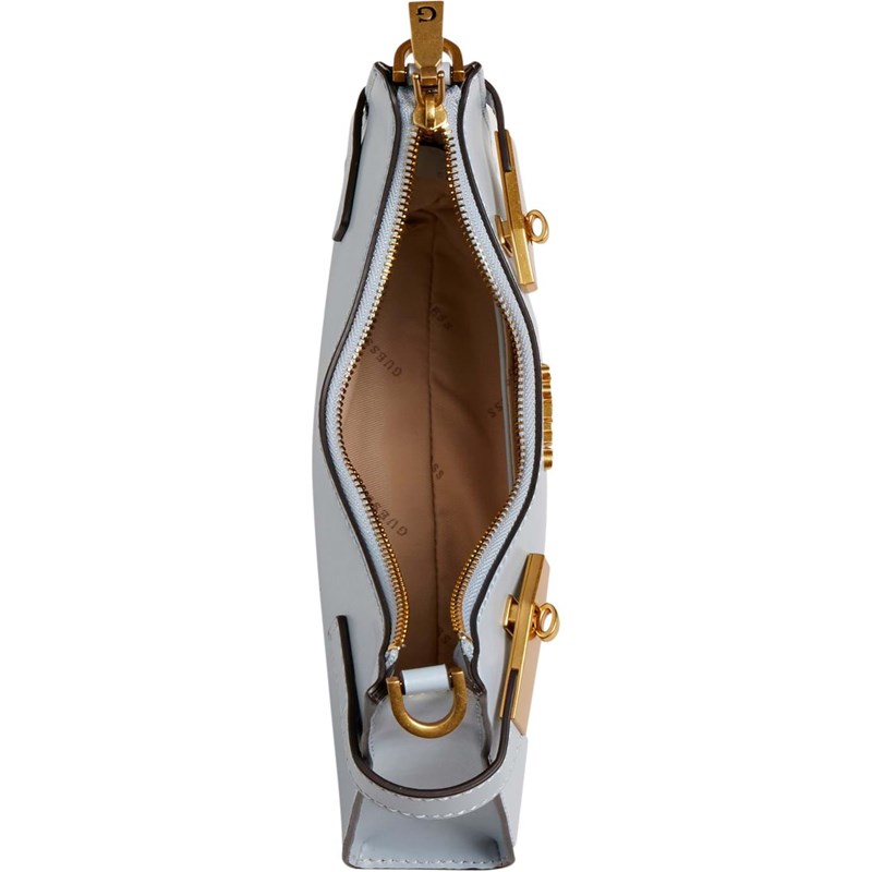 Guess Skuldertaske Zadie Lyseblå 3