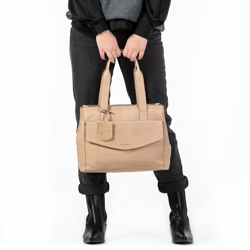 Burkely Håndtaske M Just Jackie Beige 2
