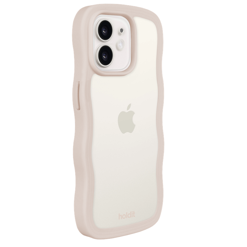 Holdit Mobilcover Wavy Transparent Beige iPhone 12/12 Pro 4