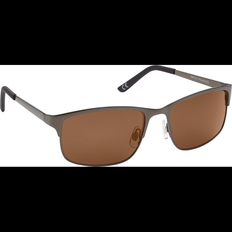 Prego Solbrille-Rektangulær Sølv/sort
