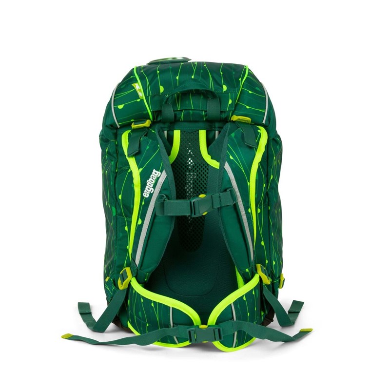 Ergobag Skoletaske Prime Lumi Edition Grøn mønster 5