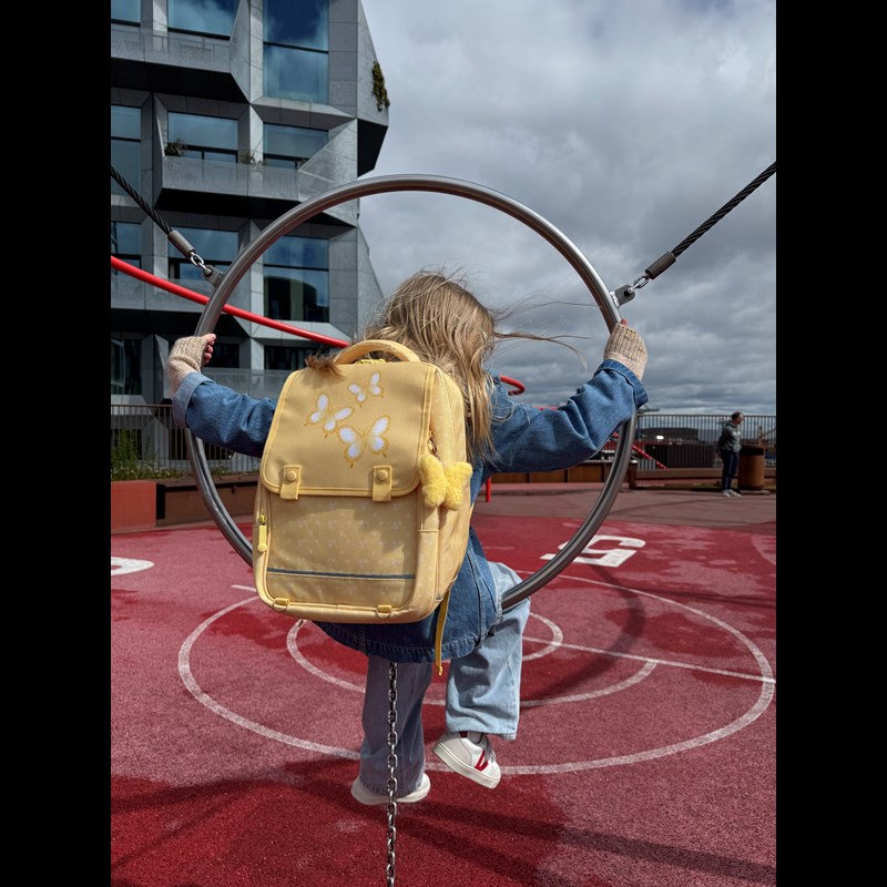 Grow Skoletaske StartPack Butterfly Gul 2