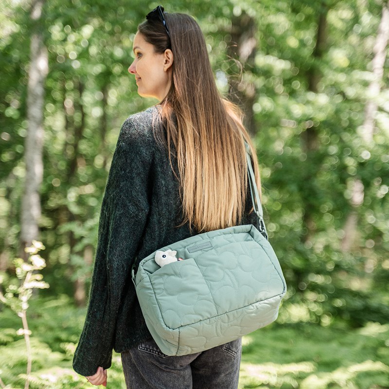 Done By Deer Skötväska Quiltet Grön 10