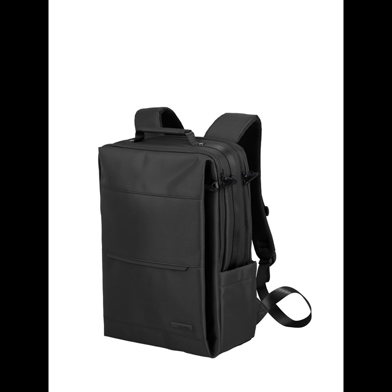 travelite WORKFLOOW backpack M, black Svart 15" 3