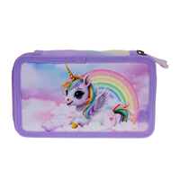 Grow Pennfodral 2-lags Unicorn Lila/rosa 1