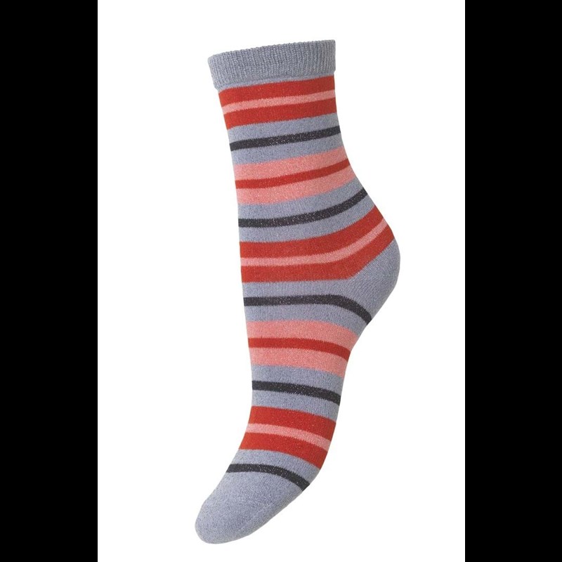 Becksöndergaard Strømper Dalea Multistripe Blå/rød 37