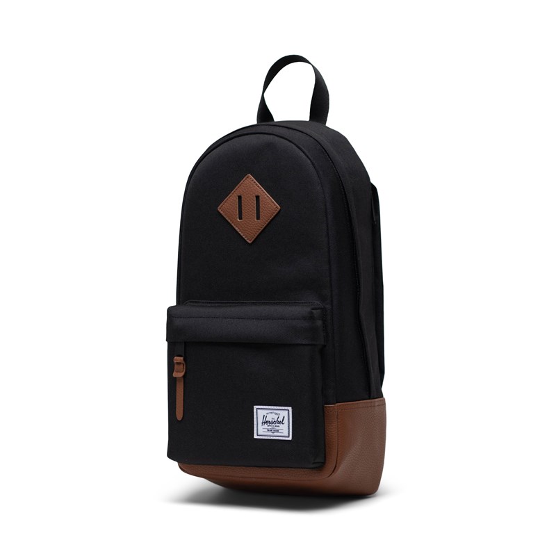 Herschel Sling Bag Heritage Svart/Brun 3