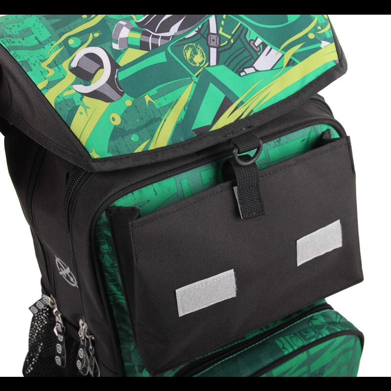 LEGO Bags Skoletaske Maxi Ninjago Grøn mønster 9